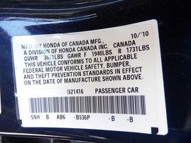 2011 Honda Civic LX Navy Blue Sedan 1.8L AT #A22515